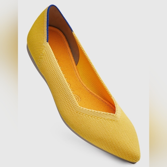 Sunshine Yellow Rothy's Point Flats - Picture 8 of 8